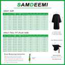 SAMDEEMI Unisex Adult Matte 2026 Graduation Gown and Cap Set with Tassel for High School and College Bachelor 12 Colors (Red)