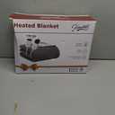 Homemate Electric Heated Blanket Queen Size - 84"x90" Heating Blanket Queen Size Dual Control 1/2/4/6/8 Hours Auto-Off 10 Heat Level Over-Heat Protection Soft Flannel Sherpa ETL Certification