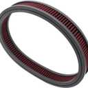 14" X 2" Air Filter Element Air Cleaner High Flow Replacement Washable and Reusable Round Cotton Fiber - Fits for Buick Chevrolet GMC Mopar Oldsmobile Pontiac-Red