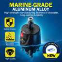HH5271-3 Hydraulic Steering Helm Pump – 1.7 cu in Front Mount Replacement for Seastar Helm, Up to 300HP Engines, 4.9 Lock-to-Lock Turns, Built-in Lock Valve,Compatible with Boat Hydraulic Steering Kit
