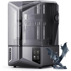 ELEGOO Saturn 4 Ultra 16K Resin 3D Printer with Flip-up Lid, Smart Tank Heating at 30℃, 150mm/h High Speed Printing, Large Printing Size of 8.33x4.66x8.66 Inches