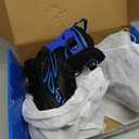 2PM SPORTS Vinal Girls Adjustable Flashing Inline Skates, All Wheels Light Up, Fun Illuminating Skates for Kids Men Adult Women and Boys (Medium - Big Kid (1-4 US), Azure & Blue)