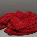 Flannel Fleece Throw Blanket for Couch, Soft Fluffy Velvet Sofa Blanket with Decorative Vintage Pattern for All Season, Warm and Lightweight, 86x92 Inch