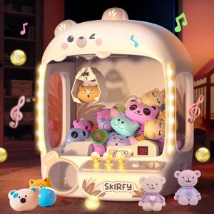 Skirfy Claws Machines for Kids Bear,Vending Machines Toys with SoundLights and Furbys for Girls,Arcades Games Toys for Ages 8-13,Birthday Party for 6 7 8 9 Year Old Boys Girls