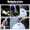 2Sets Multifunction Liquid Sucker Pump, Manual Fuel Transfer Pump Gasoline Siphone Hose, Portable Siphon Pump For Gasoline Diesel Water Fish Tank