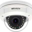 5MP Dome Security Analog Camera 4 in 1 TVI/CVI/AHD/CVBS Surveillance CCTV Indoor Outdoor Cameras 2.7-13.5mm Varifocal Lens 15 IR LEDs 45ft Night Vision Wired BNC Vandal-Proof Camera