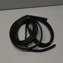 TMH Premium Pure Silicone Kerf Weather Stripping Door Seal, Window and Door Frame Sealer Bulb/Ring Shape, Black - 20 Feet