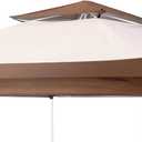 Canopy Replacement Cover Compatible with OUTFINE 12'x12', Compatible with HOTEEL 12'x12',Compatible with COBIZI 12x12, Compatible with SANOPY 12x12FT Gazebo, Canopy Cover ONLY,(Beige/Brown)