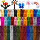 Yunsailing 1800 Pcs Pipe Cleaners 6 mm x 12 Inch Chenille Stems Pipe Cleaners Craft Supplies Art Supplies Adults DIY Creative Decorations Creative DIY Projects Decorations (Stylish Color)