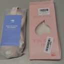 LitBear 100% 22 Momme Mulberry Silk Sleep Mask - 3D Contoured Eye Mask for Men Women, Soft Breathable Sleeping Mask with Adjustable Strap, Perfect Blocks Light for Sleeping (Pale Pink)