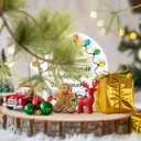 34HD Gifts for Christmas, Christmas Ornament Ceramic 2-Side Printed, Christmas Decorations for Trees 6 (Singer)