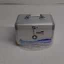 Uniclife Medicine Lock Box First Aid Box with Combination Lock & Handle Portable Medication Metal Lockable Medicine Storage Box Security Lock Box for Medications, 10" x 6" x 6.5"