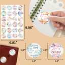720 Pcs Floral Christian Stickers, 24 Styles Bible Verse Scripture Stickers Religious Inspirational Decals for Crafts Cards Envelope Seals and Christian Party, 1.5 Inch
