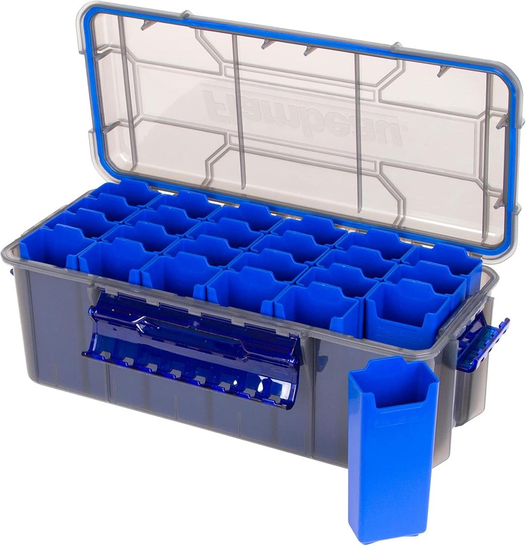 Flambeau Outdoors Zerust MAX Waterproof Crank Bank | 24 Removable Zerust Anti-Corrosion Cups, Individually Protect and Store Crankbaits, Jerkbaits, Jointed-Baits, Poppers, 14" x 6.4" x 5.3"