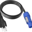 3-Prong NEMA 5-15P to PowerCON Cable 20A 3 Pin PowerCon Input Connector to NEMA 5-15P Connector Cord 16AWG for Outdoor Stage Light LED Screen-1.2M/3.9FT