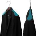 ABHENG Wooden Coat Hangers, Set of 4 Suit Hangers, 360° Rotating Hook for Jackets, Shirts, Suits, Coats, 44 x 5.5 x 23 cm (L x W x H), Dark Walnut AWY0406H