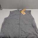 PJ PAUL JONES Men's Sweater Vests Slim Fit Twill Textured Full Zip Sleeveless Vests Casual Outwear XL