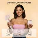 High Speed Hair Dryer 110000 RPM with 1 Billion Plasma Ions, Ionic Blow Dryer Frizz Free Fast Drying with Magnetic Diffuser for Curly Hair, Low Noise Lightweight Thermo Control Hair Dryers for Women