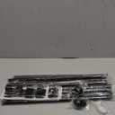 Curtain Rods No Drilling for Windows Set 66 to 120-128 Inch,5/8 Inch Diameter Drapey Pole with No Drill Curtain Rod Brackets,Renter Friendly Cortineros Para Ventanas with Adhesive Holder Hook Black