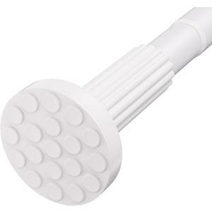 Tension Curtain Rod 51168 In (4.2514 ft),Extra Long Outdoor Curtain Rod for Window or Bathroom Patio,Easy to Install No Drilling Never Rust,Heavy Duty Adjustable Spring Shower Rod (White)