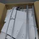 40 Qt Pull Out Trash Can Under Cabinet with Soft-Close Slides,Door Mounting Under Sink Garbage Can Slide Out Kit for Kitchen, Garbage Can Not Included, Requires Minimum Cabinets Opening 13" W X 18" D (Single-11" W x 16.5" D, Silvery)