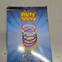 PartySticks Glow Sticks Party Supplies 100pk - 8 Inch Glow in the Dark Light Up Sticks Party Favors, Glow Party Decorations, Neon Party Glow Necklaces and Glow Bracelets with Connectors