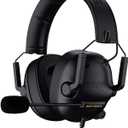 SENZER SG500 Surround Sound Pro Gaming Headset with Noise Cancelling Microphone - Soft Memory Foam Padding - Portable Foldable Headphones for PC, PS4, PS5, Xbox One, Switch - Black