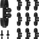 Kalolary 10PCS 1/2'' to 1/4'' Barbed Tee Quick Connector, Push-to-Fit Drip Irrigation Fittings Anti-Leak Locked Splitter Fitting for Irrigation Tubing with 4-Way Connector& 4 Plugs