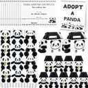 38 Pcs Adopt a Panda Party Favors Include 12 Mini Panda Stuffed Animals 12 Foldable Boxes 12 Adoption Cards 1 Adopt Sign 1 Fence for Jungle Party Supplies Pet Adoption Baby Shower Birthday Gifts