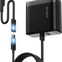65W Surface Pro Charger,Microsoft Windows Surface Charger for Surface Pro 3/4/5/6/7/8/9/10/X/11/12 Power Adapter,Compatible for Both Microsoft Surface Book/Laptop/Tablet,Support 44W 36W (Black)