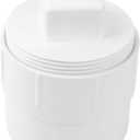 3" PVC Sewer Cleanout Adapter with Plug Pipe Fitting, PVC DWV Flush Sewer Cleanout Cap for Outdoor Garden, RVs Sewer or Drainage Piping Connect System