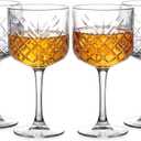 Coupe Glasses 17oz, Vintage Martini Glasses Set of 4, Cocktail Cups