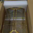 Glass Card Box with Slot, 10.2 inch Large Gold Clear Card Box for Wedding Receptions, Decorative Storage Box with Lock for Baby Shower, Birthday Party, Bridal Shower