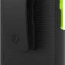 Case with Clip Compatible with Samsung Galaxy XCover Pro Phone Model SM-G715. Heavy Duty Rotating Belt Clip Holster and Durable Flexible Protective Case Combo (Lime Green)