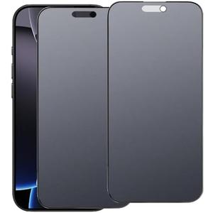 YIEDBCX 2 Pack Matte Privacy Tempered Glass for iPhone 16 Pro Max Anti-glare Anti-spy Screen Protector Film 6.9 inch (2 PACK)