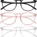IBOANN Iconic Blue Light Glasses for Woman - Computer Glasses 99% Blue Light Blocking - Anti Eyestrain & UV Glare Protection
