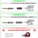 Pet Hair Grooming Brush Vacuum Attachment for Dyson V7 V8 V10 V11 V15/Big Ball/V6 DC58 DC59, Compatible with Shark NV501/HV322/HV301 Miele 1-3/8'' & Small Shop Vacs 1.25" Cat/Dog Grooming Brush