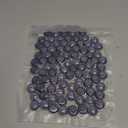 FUTUREPLUSX 1LB Purple Flat Glass Marbles, Purple Vase Filler, Glass Pebbles, Aquarium Rocks Fish Tank Beads for DIY Crafts Table Scatter Decor