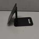 LISEN Tablet Stand for iPad Stand Holder Desk, Foldable Home Office Desk Accessories Travel for iPad Holder Dorm College Essentials Portable Monitor Stand Fits Tabs Kindle iPhone 4-15.9" Black