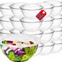 Mr Miracle Clear 32 Ounce Plastic Salad Bowls with Snap-On Lids. Pack 50. Airtight Disposable Salad Containers for Lunch, Meal Prep, Parties. Ideal as Disposable Salad Bowls with Lids