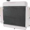 CU255 Radiator Compatible with 1962-1967 Chevrolet Chevy II Nova SS Inline L6 V8, Chevy II Radiator, 3 Row Cores