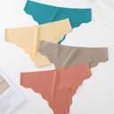 Teen Girls Seamless Bikini Underwear Big Girls Panties Hipster Underwear No Show Multipack. (13-14 Years, Black Light Blue White Pink)