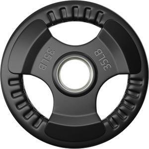 Elevens Rubber Weight Plates 2-Inch Cast Iron Grip Plates Olympic plates for Weightlifting, Strength Training, Muscle Toning, Crossfit in Home & Gym