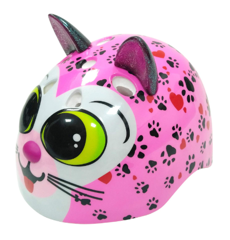 TuffNutZ Lumi 'Cool Kitty' Kids Light-Up Safety Helmet
