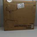 JOY worker Foldable Mobile Standing Desk, Upgraded Height Adjustable Rolling Desk, Max Height 47.6", 90 Tiltable Board & Base, Portable Workstation with Moveable Wheels, Holds Up to 22lbs, White