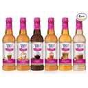 Jordan's Skinny Mixes Sugar Free Coffee Syrup, 6 Sampler Variety Pack Coffee Flavoring Syrup, Zero Calorie Drink Mix, Lattes, Baking, Protein Shake or Cocktail, Dairy & Gluten Free, Kosher, 25.4 Fl Oz