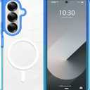 tharlet Designed for Samsung Galaxy Z Fold 7 Case [Compatible with MagSafe] [Crystal Clear Anti-Yellowing] Slim Fit Women Girls Soft TPU & Hard PC Back Cover for Galaxy Z Fold 7, Blue