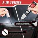 Touch Up Paint for Cars (Stealth Grey PN01), Compatible with Tesla Model Y/3/X/S, 0.4 fl oz Color Accurate 2-in-1 Car Paint Scratch Repair Pen, Easy to Use, Fast-Drying, Long-Lasting