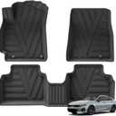 SMABEE Floor Mats for Kia K4 2025 2026 All Weather Floor Liners | 2026 K4 Accessories,All Weather Floor Liner,1st & 2nd Row,Heavy Duty,Car Mats,Easy to Clean,TPE,Black
