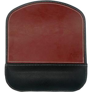 Ergonomic Leather Mouse Pad Mat Mousepad with Rest Wrist Support Non-Slip Rubber Base Memory Foam Waterproof Surface for Gaming Office (Square-Brown)